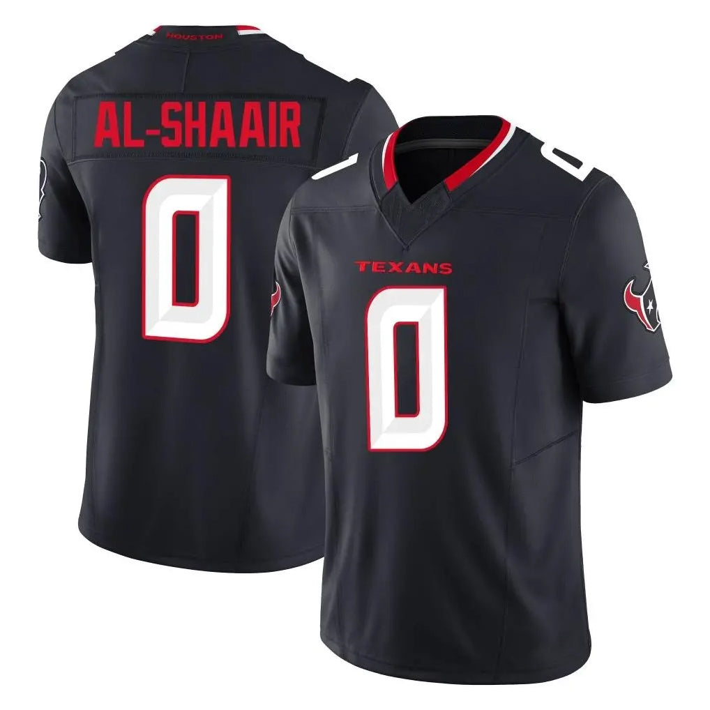 BIPIHUC H.Texans #0 Azeez Al-Shaair Player Navy Limited Alternate Vapor F.U.S.E. Home Game Stitched Jerseys
