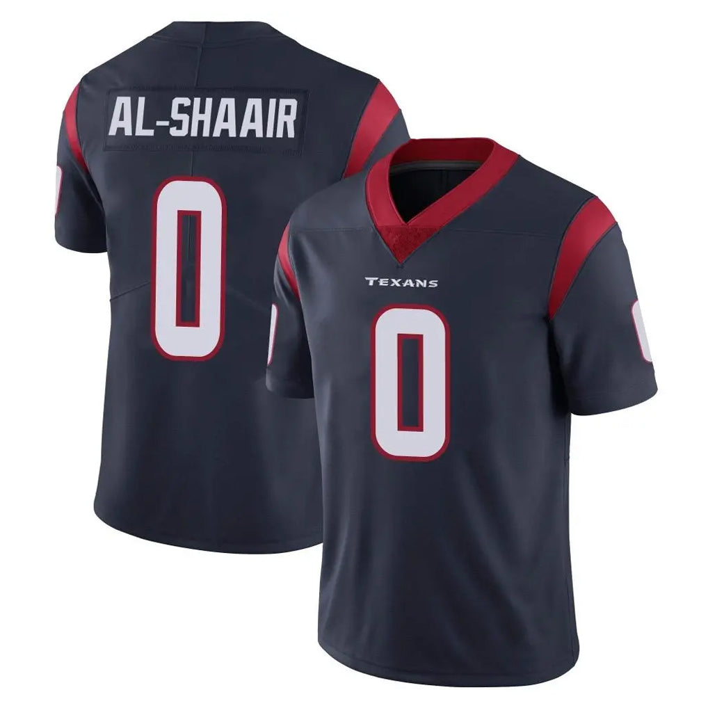 BIPIHUC H.Texans #0 Azeez Al-Shaair Player Navy Limited Vapor Untouchable Home Game Stitched Jerseys