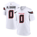 BIPIHUC H.Texans #0 Azeez Al-Shaair Player White Home Game Stitched Jerseys