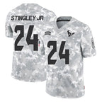 BIPIHUC H.Texans #24 Derek Stingley Jr. Player Arctic Camo Salute To Service Limited Game Stitched Jerseys