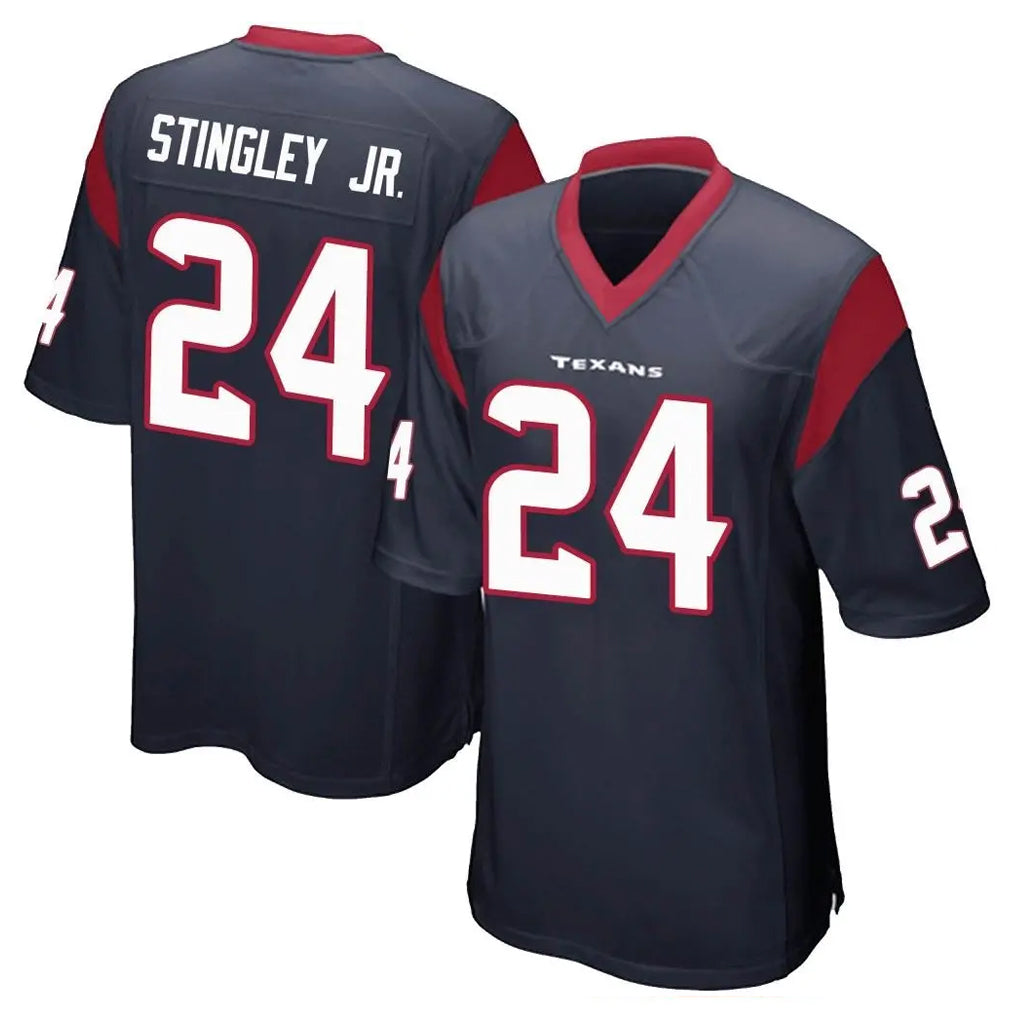 BIPIHUC H.Texans #24 Derek Stingley Jr. Player Navy Home Game Stitched Jerseys