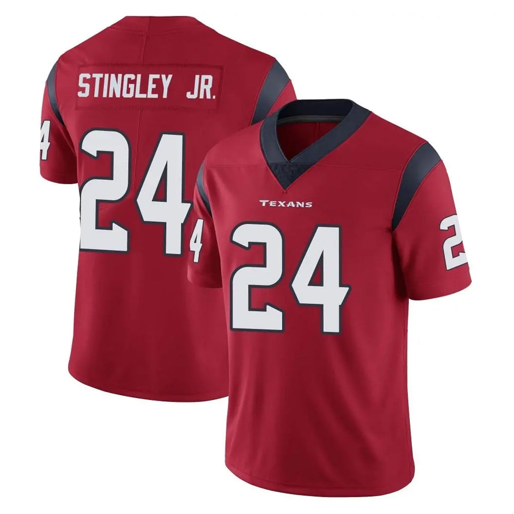 BIPIHUC H.Texans #24 Derek Stingley Jr. Player Red Limited Vapor Untouchable Home Game Stitched Jerseys