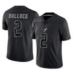 BIPIHUC H.Texans #2 Calen Bullock Player Black Reflective Limited Game Stitched Jerseys
