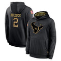 BIPIHUC H.Texans #2 Calen Bullock Player Black Salute to Service Hoodies Limited Game Stitched Jerseys