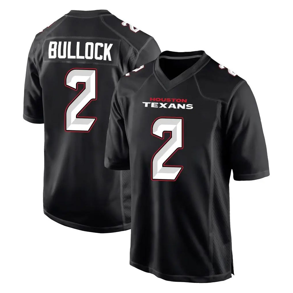 BIPIHUC H.Texans #2 Calen Bullock Player Carbon Black Fashion Home Game Stitched Jerseys