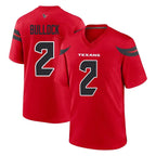 BIPIHUC H.Texans #2 Calen Bullock Player Red Alternate Home Game Stitched Jerseys