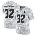 BIPIHUC H.Texans #32 David Montgomery Player Arctic Camo Salute To Service Limited Game Stitched Jerseys