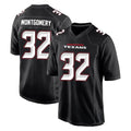 BIPIHUC H.Texans #32 David Montgomery Player Carbon Black Fashion Home Game Stitched Jerseys