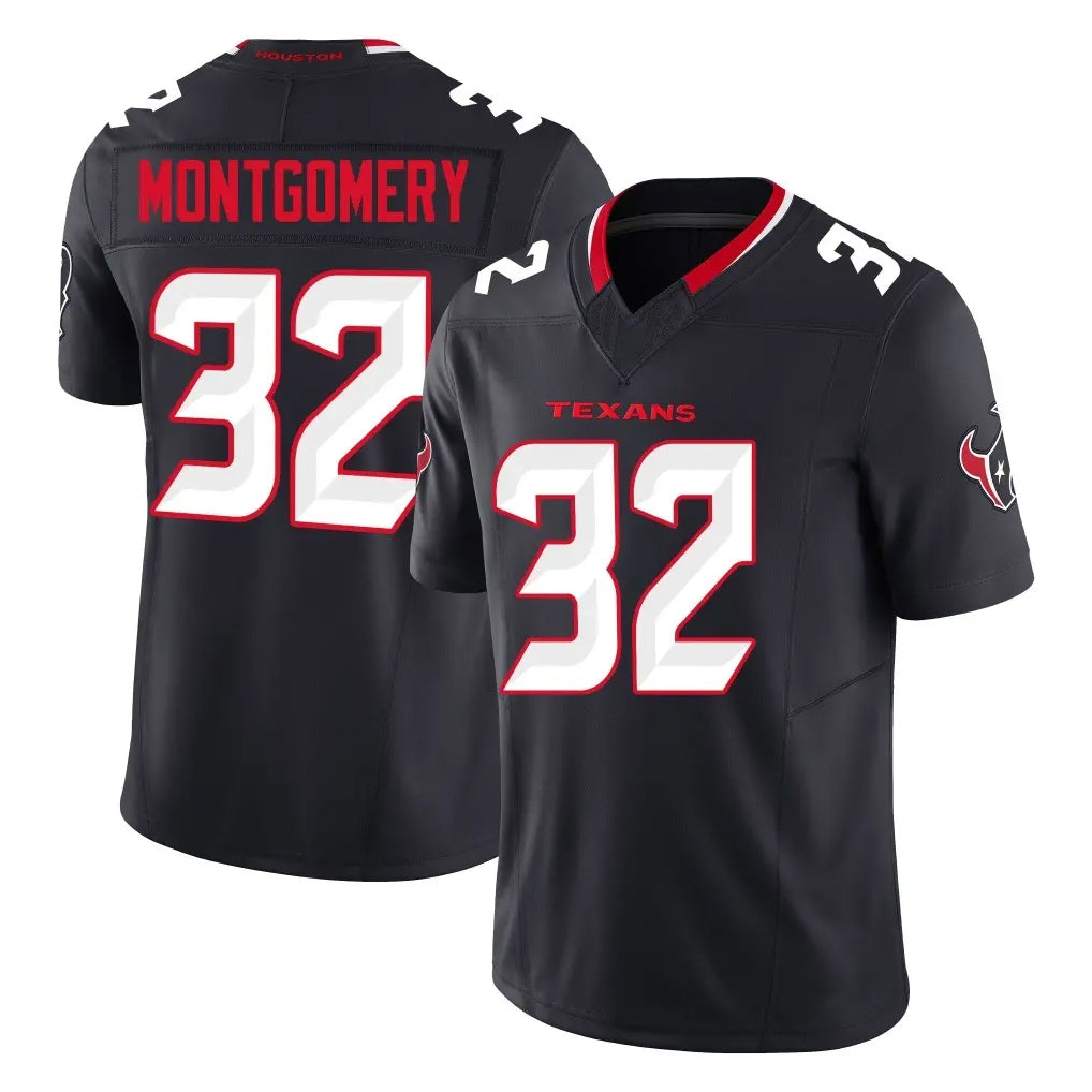 BIPIHUC H.Texans #32 David Montgomery Player Navy Limited Alternate Vapor F.U.S.E. Home Game Stitched Jerseys