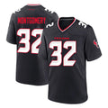 BIPIHUC H.Texans #32 David Montgomery Player Navy Team Home Game Stitched Jerseys