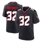 BIPIHUC H.Texans #32 David Montgomery Player Navy Team Home Game Stitched Jerseys