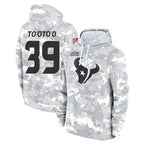 BIPIHUC H.Texans #39 Henry To'oTo'o Player Arctic Camo Salute to Service Hoodies Limited Game Stitched Jerseys