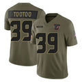 BIPIHUC H.Texans #39 Henry To'oTo'o Player Olive 2025 Salute To Service Limited Game Stitched Jerseys