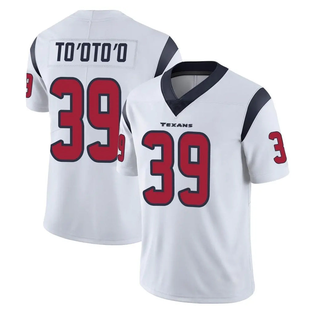 BIPIHUC H.Texans #39 Henry To'oTo'o Player White Limited Vapor Untouchable Home Game Stitched Jerseys