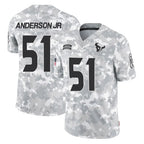 BIPIHUC H.Texans #51 Will Anderson Jr. Player Arctic Camo Salute To Service Limited Game Stitched Jerseys