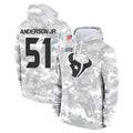 BIPIHUC H.Texans #51 Will Anderson Jr. Player Arctic Camo Salute to Service Hoodies Limited Game Stitched Jerseys