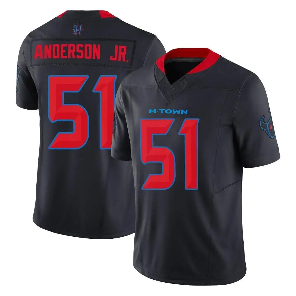 BIPIHUC H.Texans #51 Will Anderson Jr. Player Navy Limited 2nd Alternate Vapor F.U.S.E. Home Game Stitched Jerseys