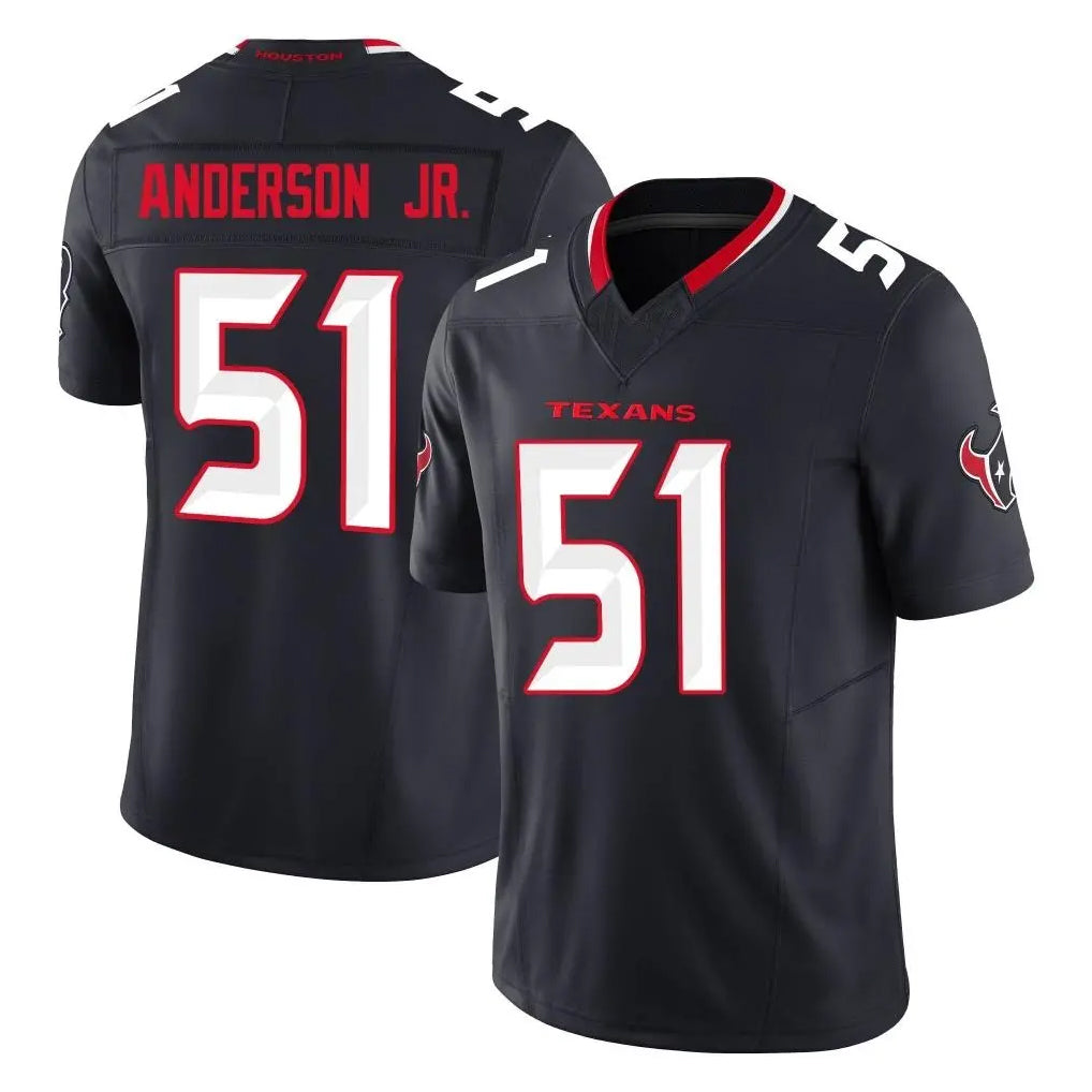BIPIHUC H.Texans #51 Will Anderson Jr. Player Navy Limited Alternate Vapor F.U.S.E. Home Game Stitched Jerseys