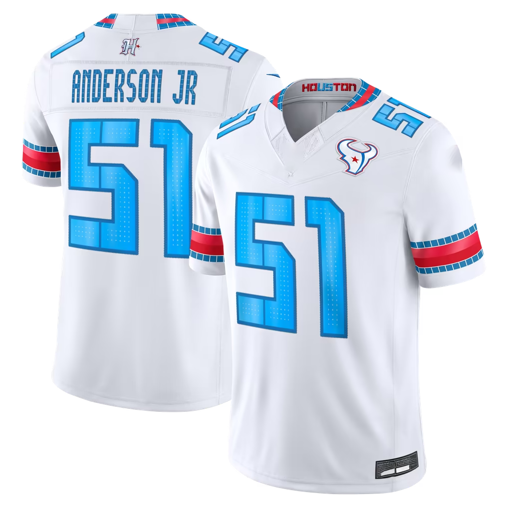 BIPIHUC H.Texans #51 Will Anderson Jr. White 2026 Rivalries Collection Limited Stitched Jerseys