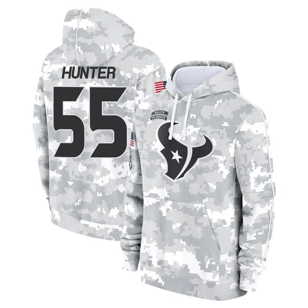 BIPIHUC H.Texans #55 Danielle Hunter Player Arctic Camo Salute to Service Hoodies Limited Game Stitched Jerseys
