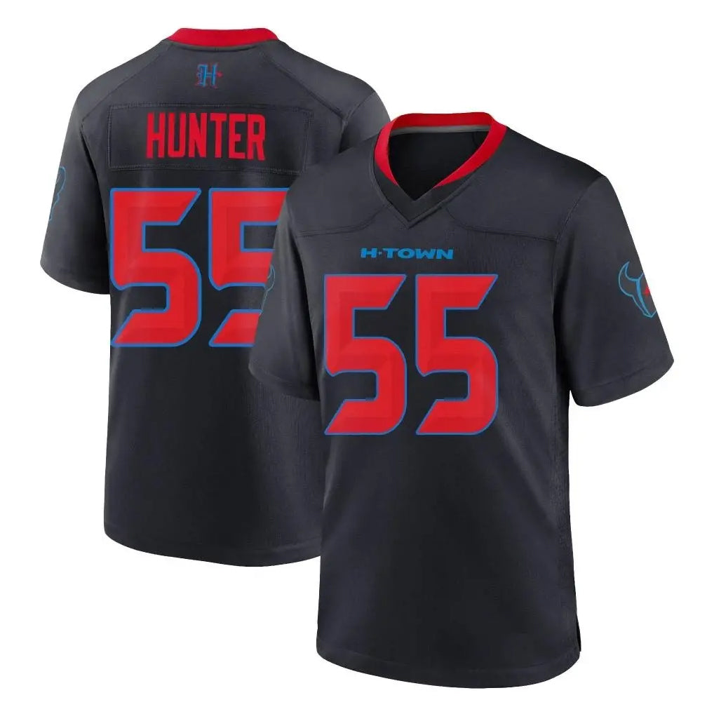 BIPIHUC H.Texans #55 Danielle Hunter Player Navy 2nd Alternate Home Game Stitched Jerseys