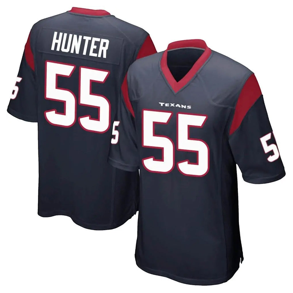 BIPIHUC H.Texans #55 Danielle Hunter Player Navy Home Game Stitched Jerseys