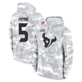 BIPIHUC H.Texans #5 Jalen Pitre Player Arctic Camo Salute to Service Hoodies Limited Game Stitched Jerseys