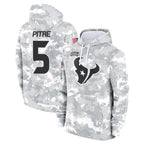 BIPIHUC H.Texans #5 Jalen Pitre Player Arctic Camo Salute to Service Hoodies Limited Game Stitched Jerseys