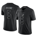 BIPIHUC H.Texans #5 Jalen Pitre Player Black Reflective Limited Game Stitched Jerseys