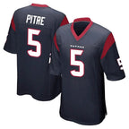 BIPIHUC H.Texans #5 Jalen Pitre Player Navy Home Game Stitched Jerseys