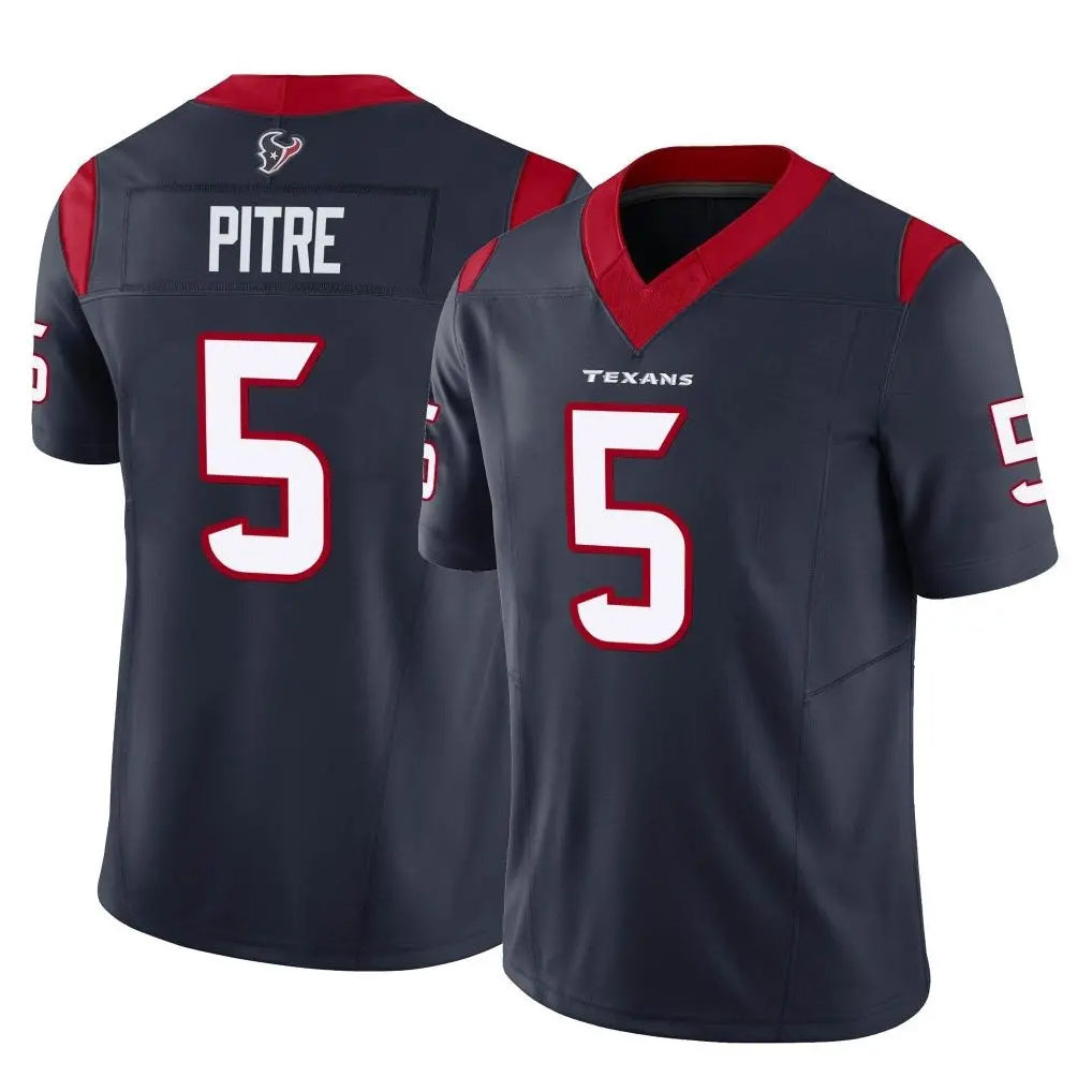 BIPIHUC H.Texans #5 Jalen Pitre Player Navy Limited Vapor F.U.S.E. Home Game Stitched Jerseys