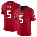 BIPIHUC H.Texans #5 Jalen Pitre Player Red Limited Vapor F.U.S.E. Home Game Stitched Jerseys