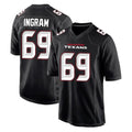 BIPIHUC H.Texans #69 Ed Ingram Player Carbon Black Fashion Home Game Stitched Jerseys