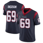 BIPIHUC H.Texans #69 Ed Ingram Player Navy Limited Vapor Untouchable Home Game Stitched Jerseys