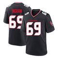 BIPIHUC H.Texans #69 Ed Ingram Player Navy Team Home Game Stitched Jerseys