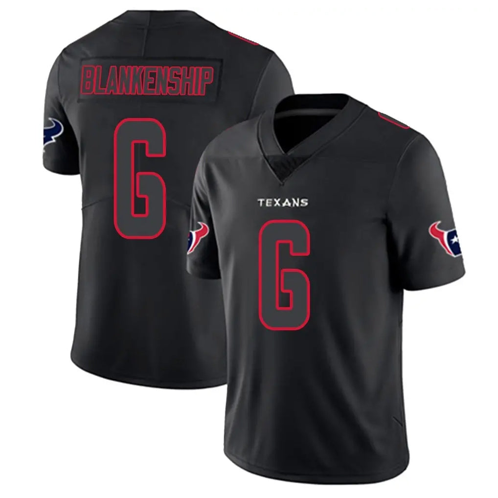 BIPIHUC H.Texans #6 Reed Blankenship Player Black Impact Limited Game Stitched Jerseys