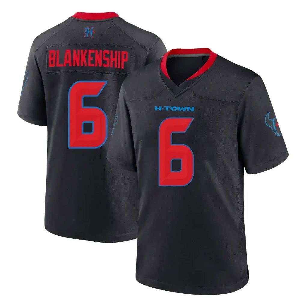BIPIHUC H.Texans #6 Reed Blankenship Player Navy 2nd Alternate Home Game Stitched Jerseys