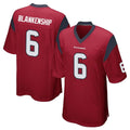 BIPIHUC H.Texans #6 Reed Blankenship Player Red Home Game Stitched Jerseys