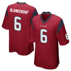 BIPIHUC H.Texans #6 Reed Blankenship Player Red Home Game Stitched Jerseys