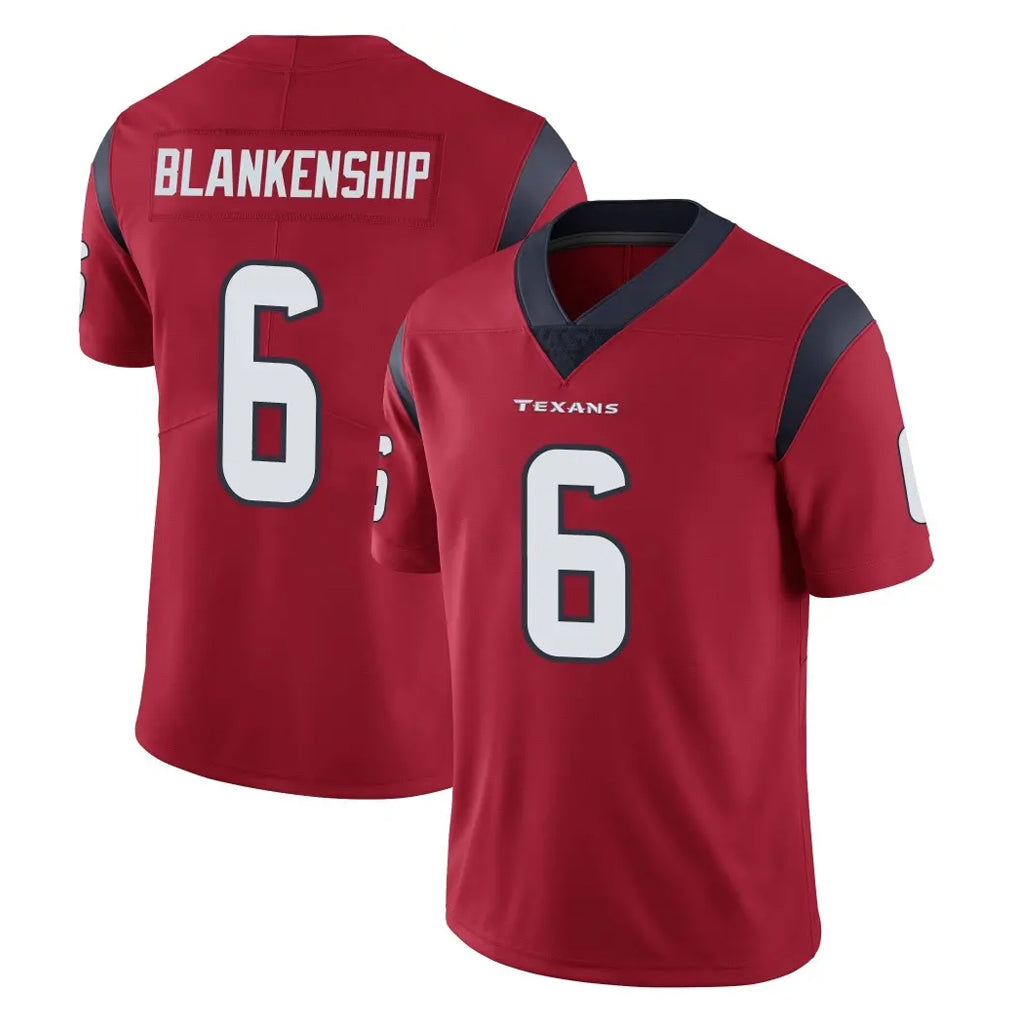 BIPIHUC H.Texans #6 Reed Blankenship Player Red Limited Vapor Untouchable Home Game Stitched Jerseys