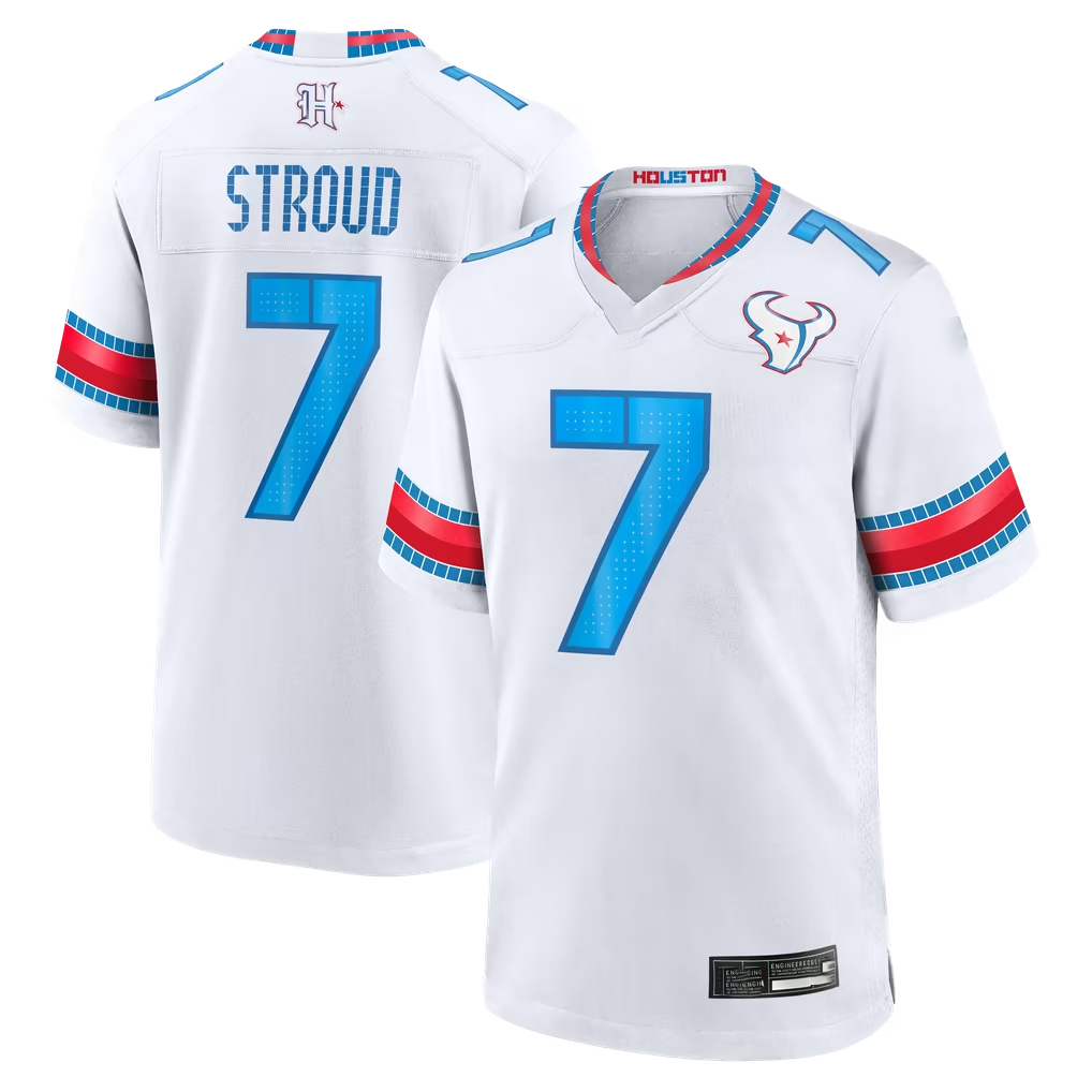 BIPIHUC H.Texans #7 C.J. Stroud White 2026 Rivalries Collection Game Stitched Jerseys