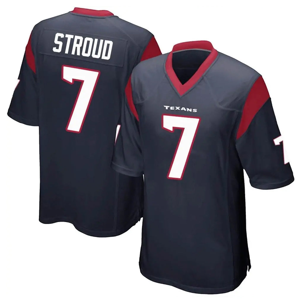 BIPIHUC H.Texans #7 CJ Stroud Player Navy Home Game Stitched Jerseys