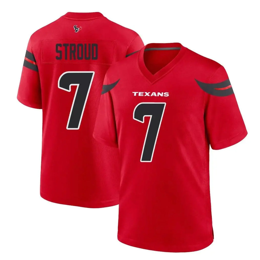 BIPIHUC H.Texans #7 CJ Stroud Player Red Alternate Home Game Stitched Jerseys