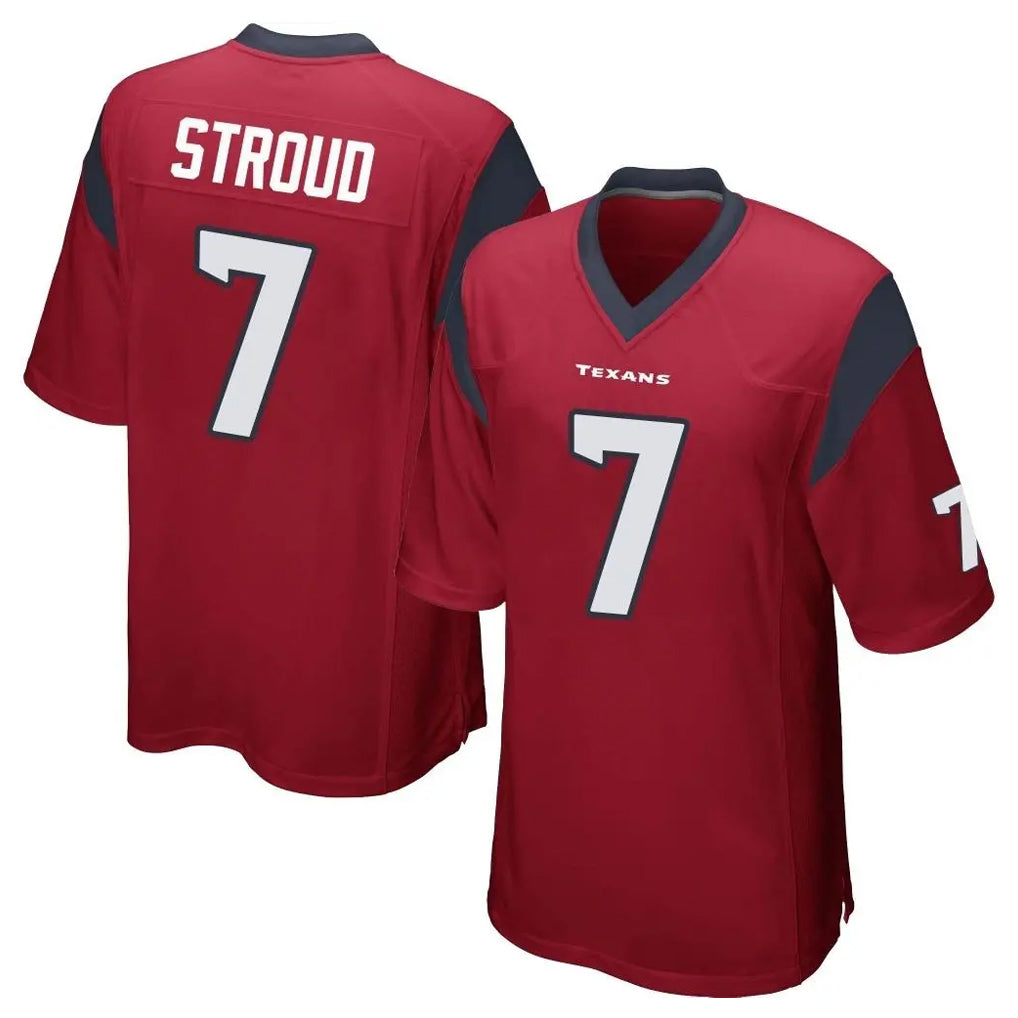 BIPIHUC H.Texans #7 CJ Stroud Player Red Home Game Stitched Jerseys