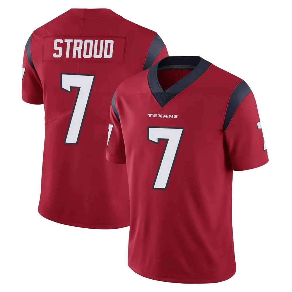 BIPIHUC H.Texans #7 CJ Stroud Player Red Limited Vapor Untouchable Home Game Stitched Jerseys