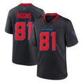 BIPIHUC H.Texans #81 Jayden Higgins Player Navy 2nd Alternate Home Game Stitched Jerseys