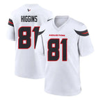 BIPIHUC H.Texans #81 Jayden Higgins Player White Home Game Stitched Jerseys