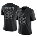 BIPIHUC H.Texans #86 Dalton Schultz Player Black Reflective Limited Game Stitched Jerseys