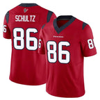 BIPIHUC H.Texans #86 Dalton Schultz Player Red Limited Vapor F.U.S.E. Home Game Stitched Jerseys