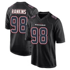 BIPIHUC H.Texans #98 Sheldon Rankins Player Black Fashion Home Game Stitched Jerseys